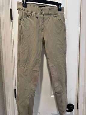 Horze Beige Riding Breeches with Knee Patches- size 26